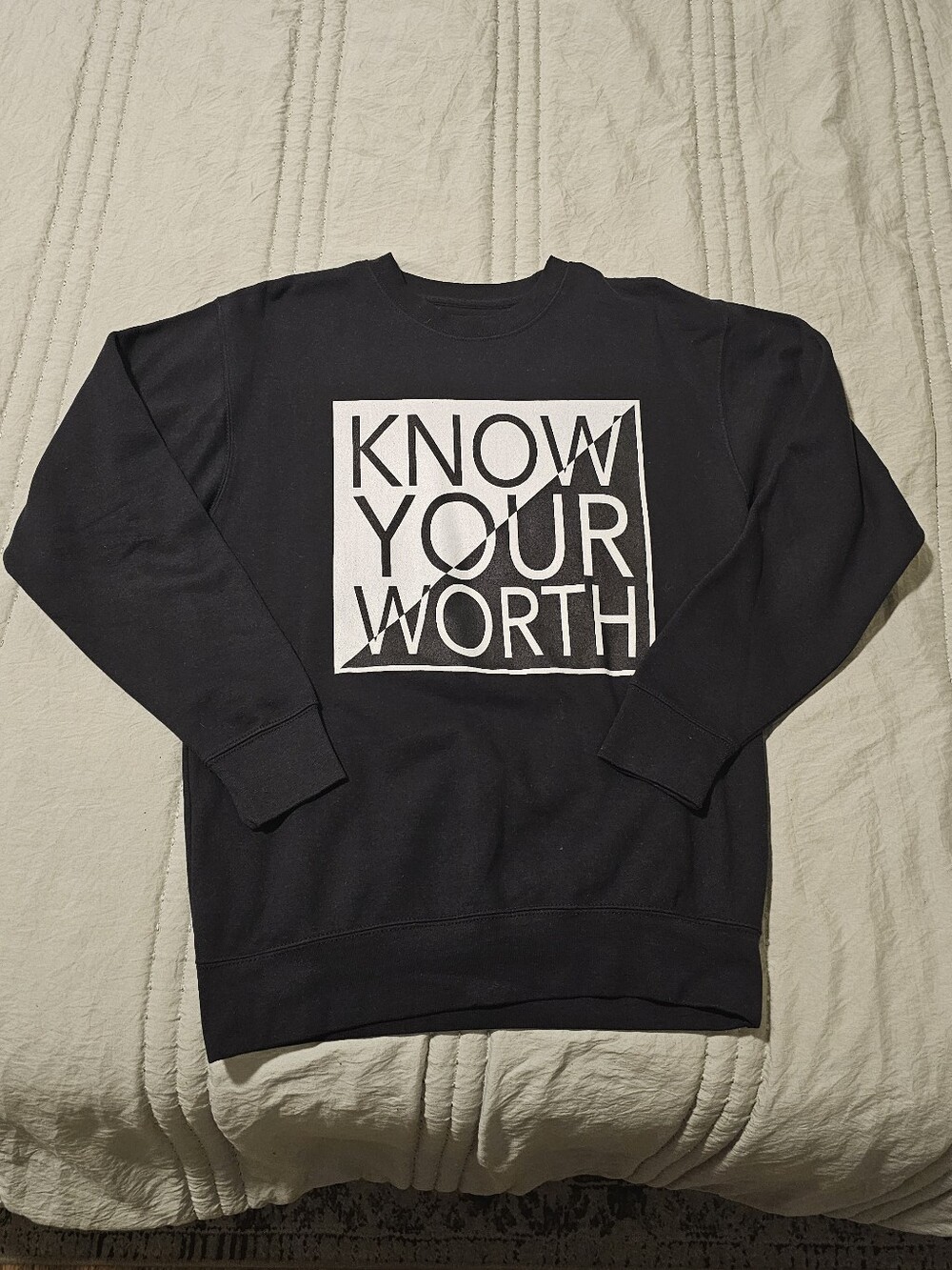 Men's Black UPLIFT Wear "Know Your Worth" Sweatshirt